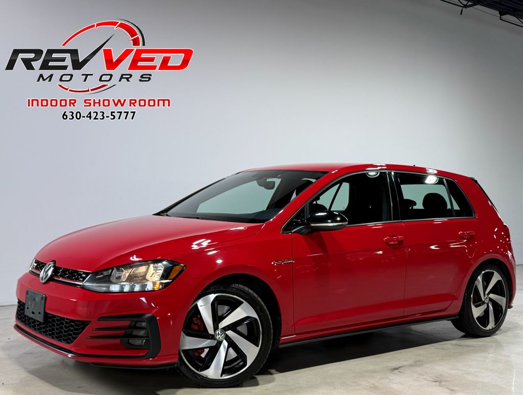 Red 2021 Volkswagen Golf GTI 2.0T S FWD Hatchback Front-Wheel Drive 6-Speed Manual