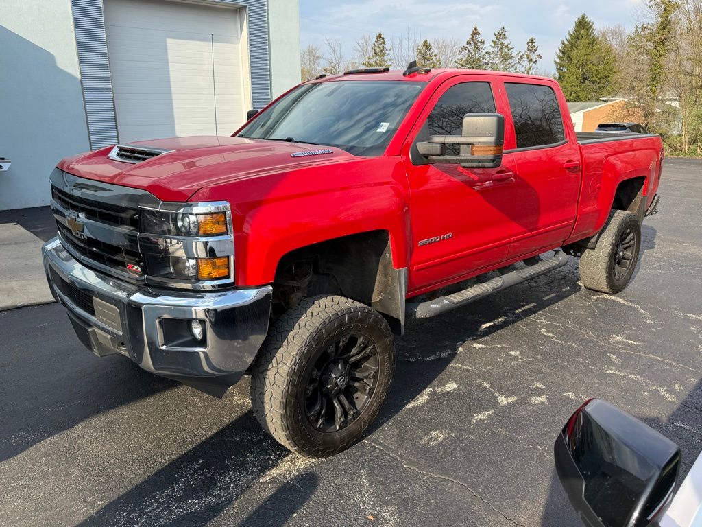 Red 2018 Chevrolet Silverado 2500HD LT Crew Cab 4WD Pickup Truck Four-Wheel Drive 6-Speed Automatic