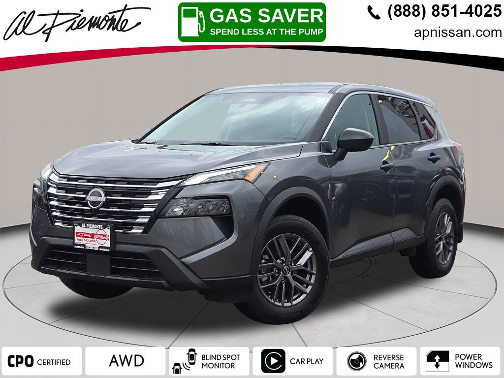 Gray (Gun Metallic) 2025 Nissan Rogue S AWD SUV / Crossover All-Wheel Drive Continuously Variable Transmission