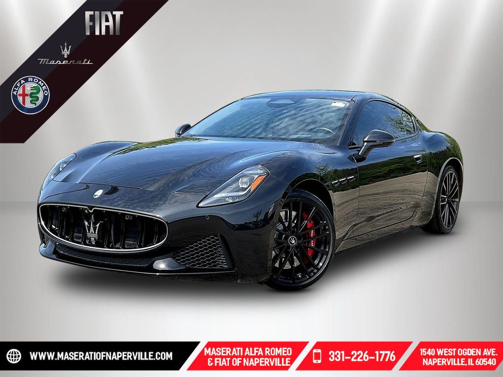 Black 2024 Maserati GranTurismo Modena AWD Coupe All-Wheel Drive 8-Speed Automatic
