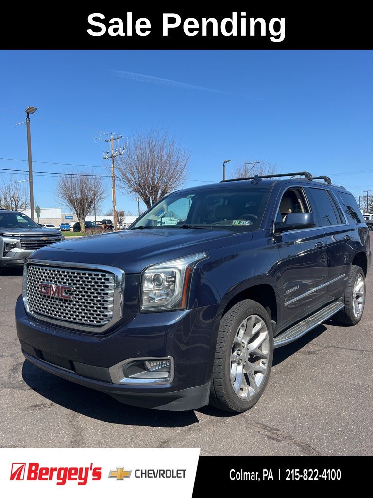 Dark Sapphire Blue Metallic 2017 GMC Yukon Denali 4WD SUV / Crossover Four-Wheel Drive 8-Speed Automatic Overdrive