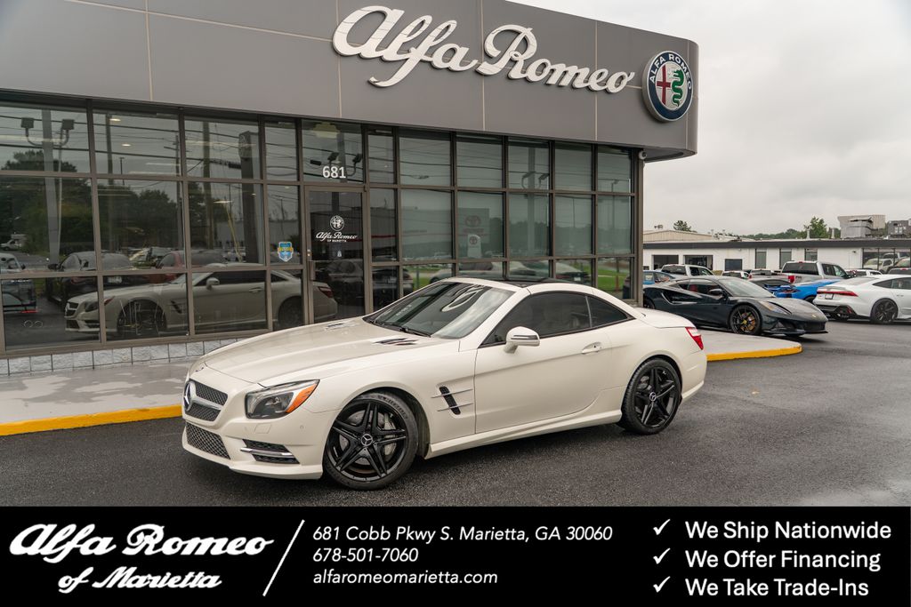 White 2013 Mercedes-Benz SL-Class Convertible Rear-Wheel Drive 7-Speed Automatic