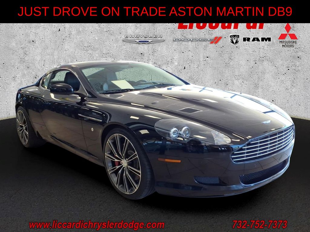 Jet Black 2009 Aston Martin DB9 Coupe RWD Coupe Rear-Wheel Drive 6-Speed Automatic