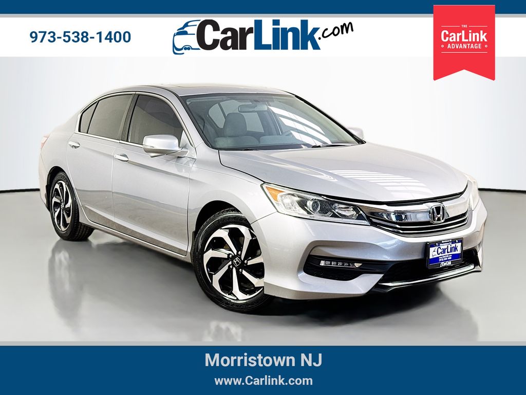 Silver 2017 Honda Accord Sedan Front-Wheel Drive Continuously Variable Transmission