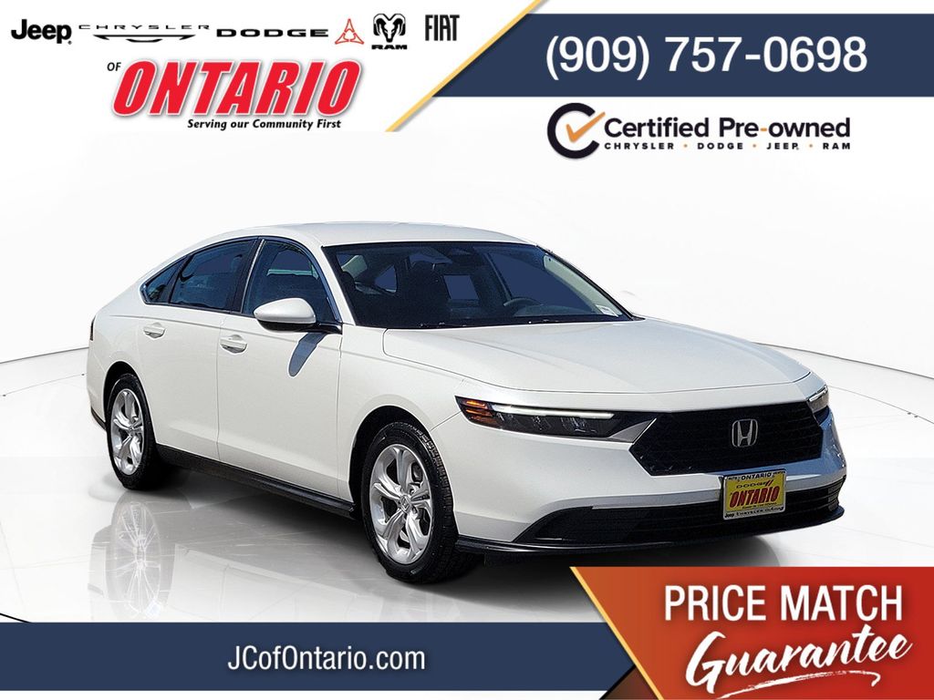 Platinum White Pearl 2024 Honda Accord Sedan Front-Wheel Drive Continuously Variable Transmission