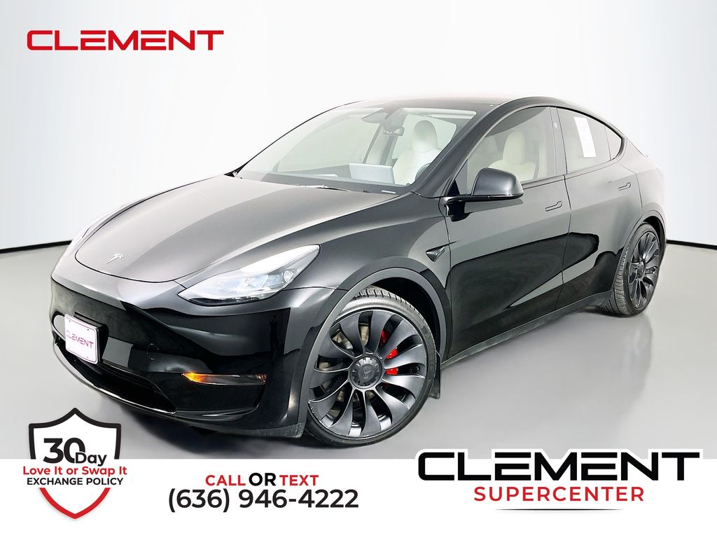 Black 2024 Tesla Model Y Performance AWD SUV / Crossover All-Wheel Drive 1-Speed Automatic