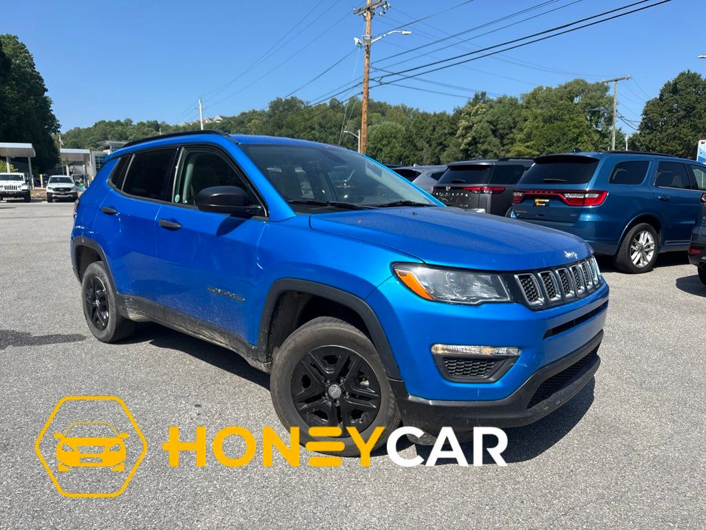 Laser Blue Pearlcoat 2018 Jeep Compass SUV / Crossover Four-Wheel Drive 9-Speed Automatic