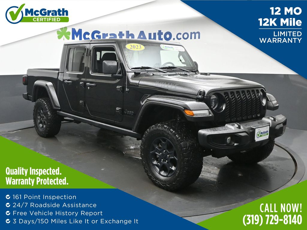 Black Clearcoat 2023 Jeep Gladiator Pickup Truck Four-Wheel Drive 8-Speed Automatic
