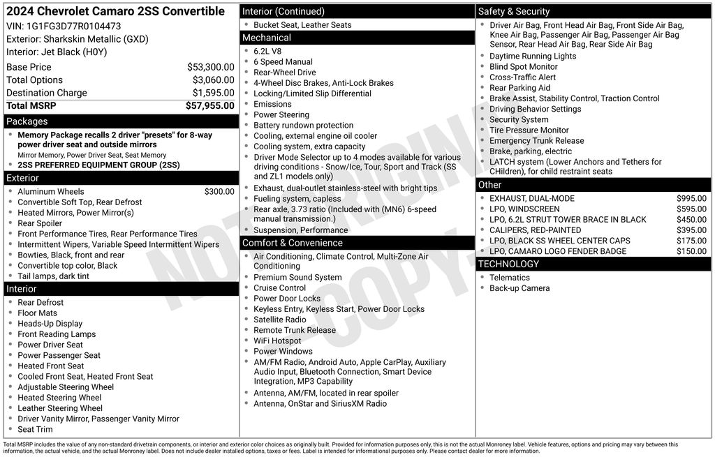 2024 Chevrolet Camaro 2SS - Photo 23