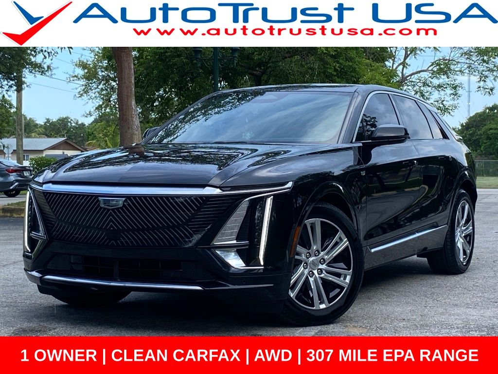 Stellar Black Metallic 2024 Cadillac LYRIQ SUV / Crossover All-Wheel Drive 1-Speed Automatic