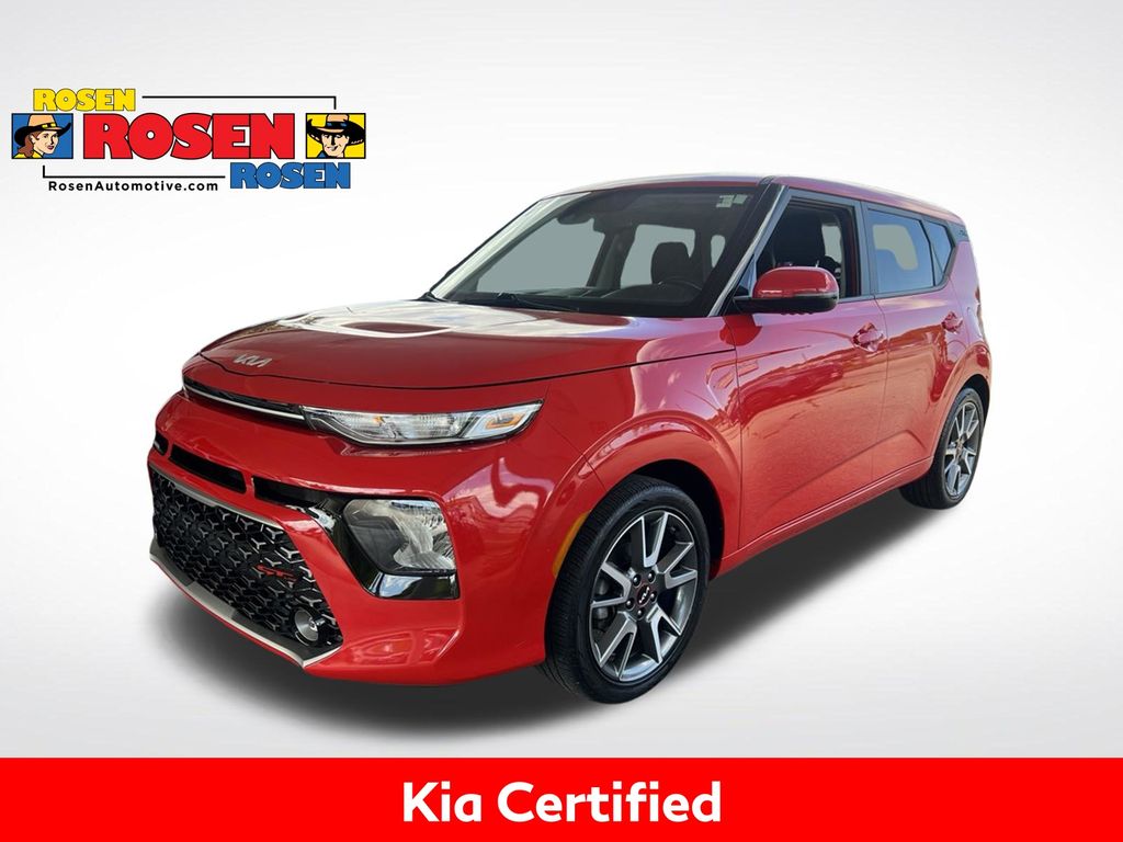 Inferno Red 2022 Kia Soul SUV / Crossover Front-Wheel Drive Continuously Variable Transmission