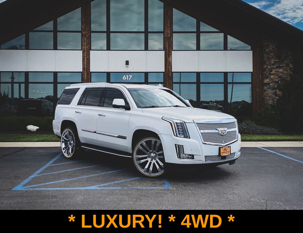 Crystal White Tricoat 2016 Cadillac Escalade SUV / Crossover Four-Wheel Drive 8-Speed Automatic