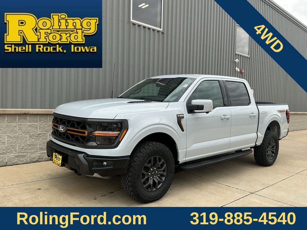 White Metallic 2025 Ford F-150 Tremor SuperCrew 4WD Pickup Truck Four-Wheel Drive Automatic