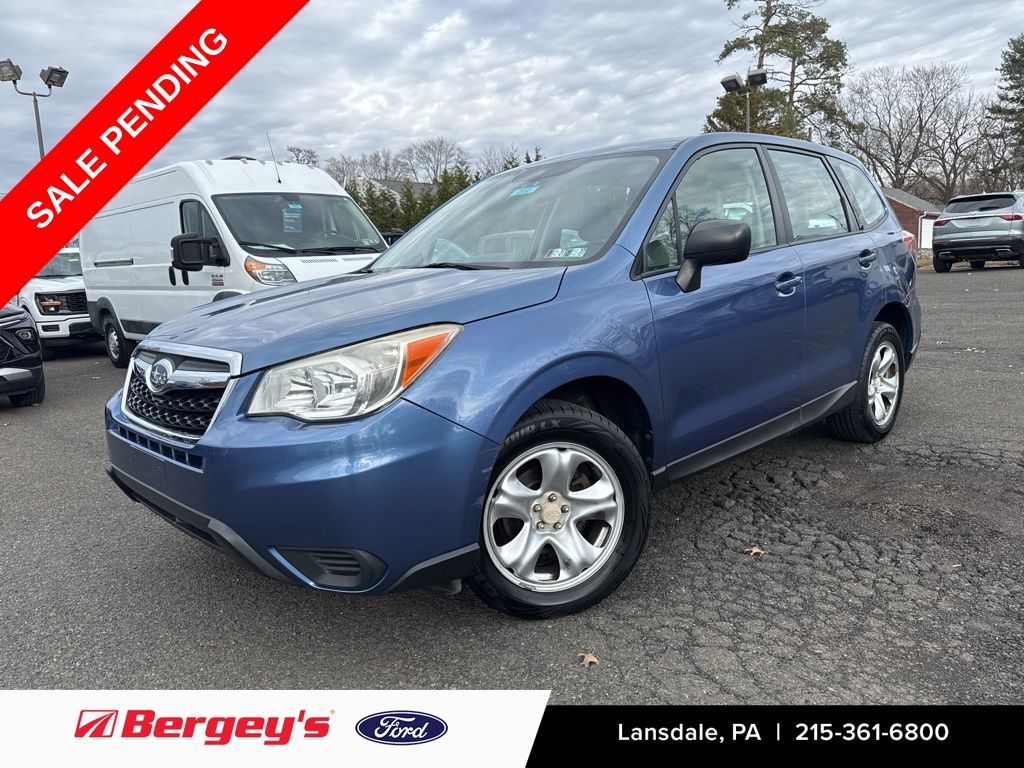 Quartz Blue Pearl 2015 Subaru Forester 2.5i SUV / Crossover All-Wheel Drive 6-Speed Manual