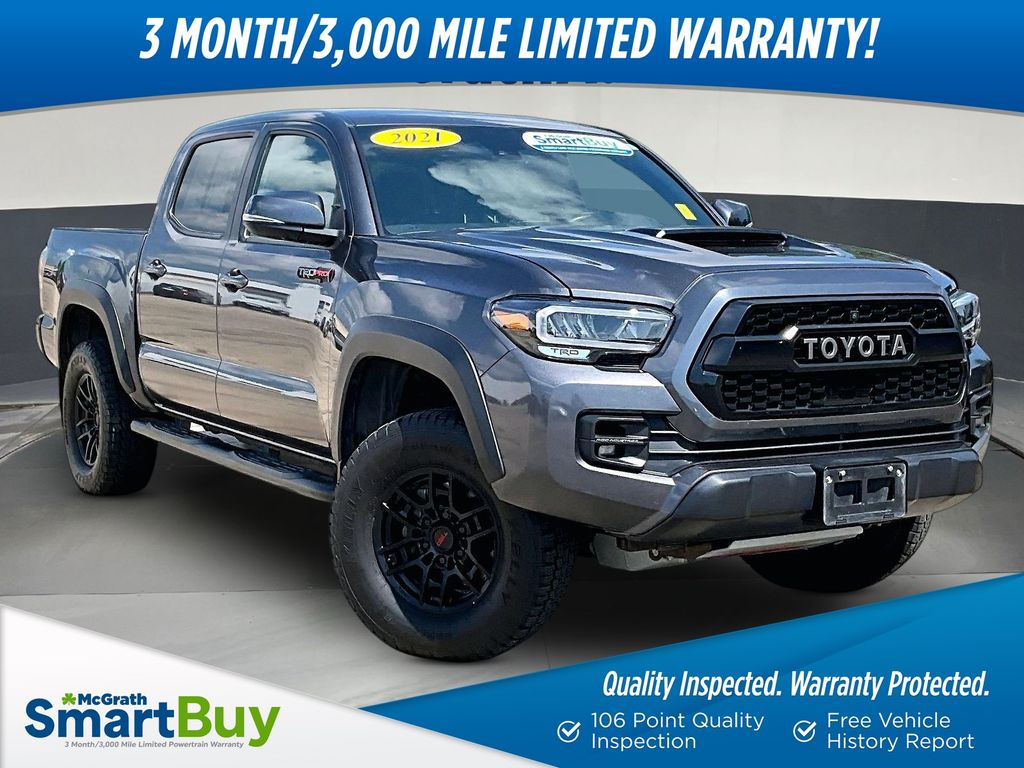 Magnetic Gray Metallic 2021 Toyota Tacoma Pickup Truck Four-Wheel Drive 6-Speed Automatic