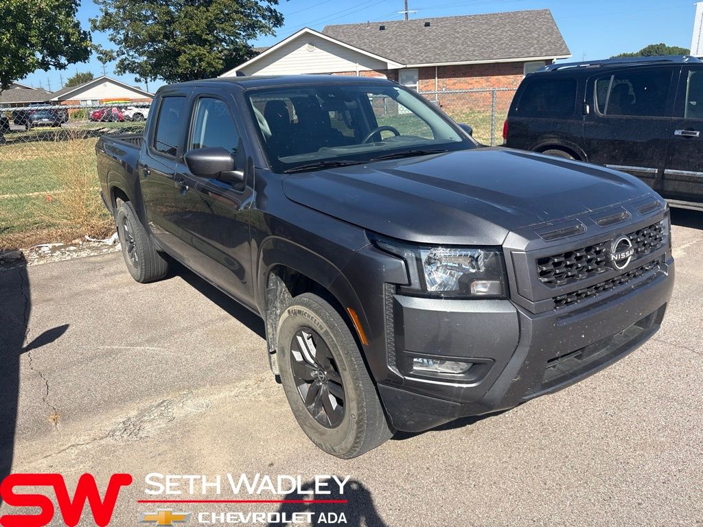 Gray (Gun Metallic) 2025 Nissan Frontier Pickup Truck Four-Wheel Drive 9-Speed Automatic Overdrive