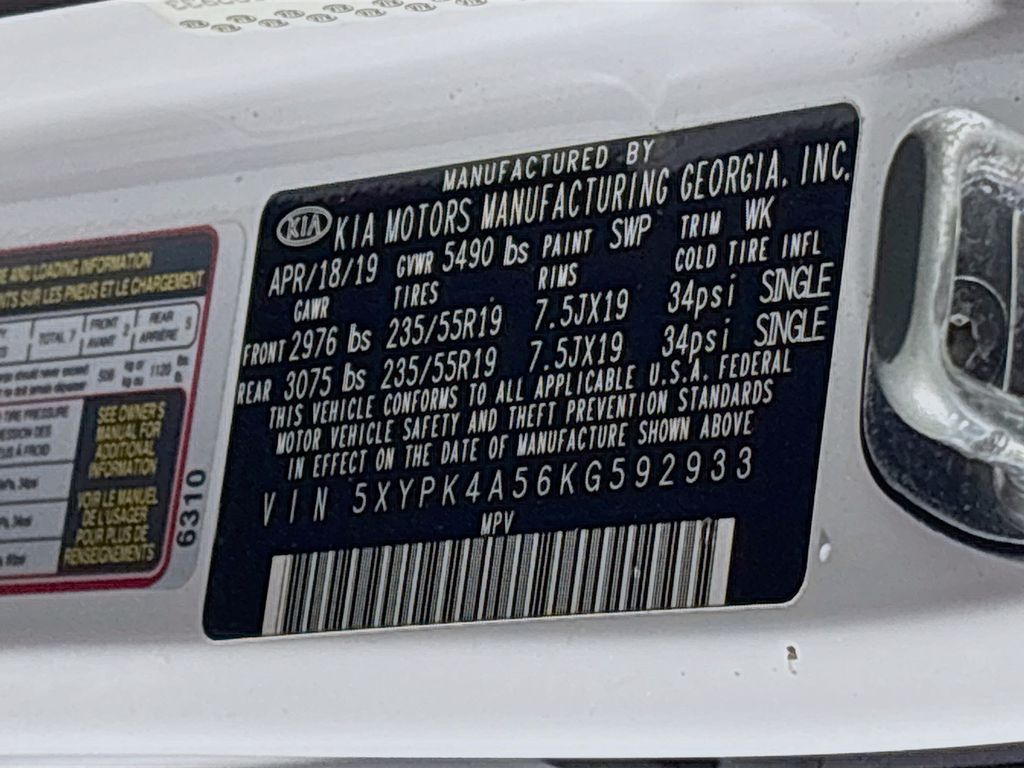 2019 Kia Sorento SX
