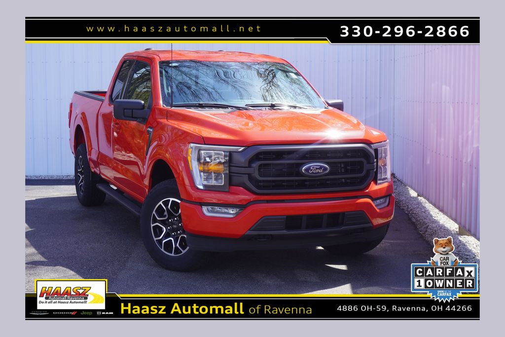 Race Red 2023 Ford F-150 XLT SuperCab 4WD Pickup Truck Four-Wheel Drive Automatic