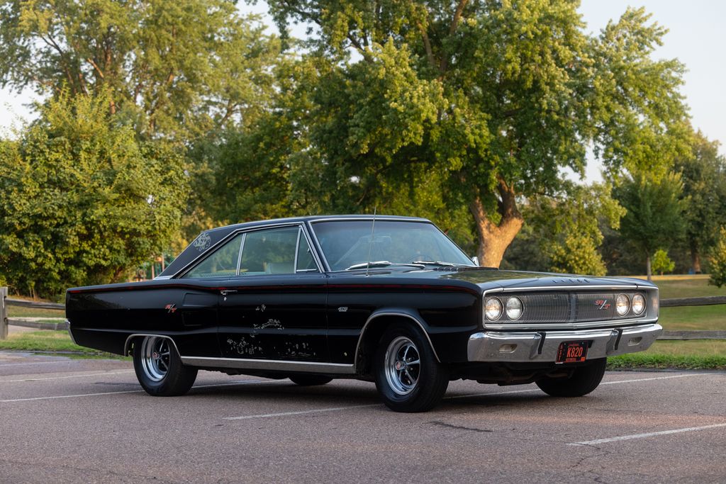 Black 1967 Dodge Coronet 4-Speed Manual