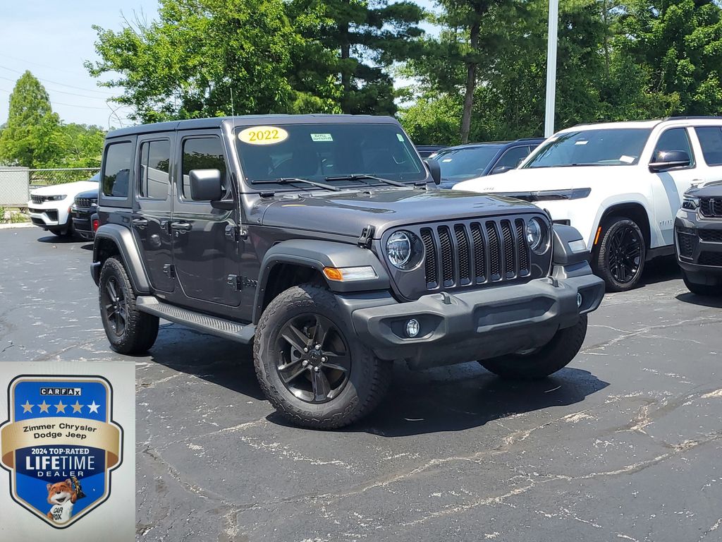 Gray (Granite Crystal Metallic Clearcoat) 2022 Jeep Wrangler Unlimited Sport Altitude 4WD SUV / Crossover Four-Wheel Drive 8-Speed Automatic