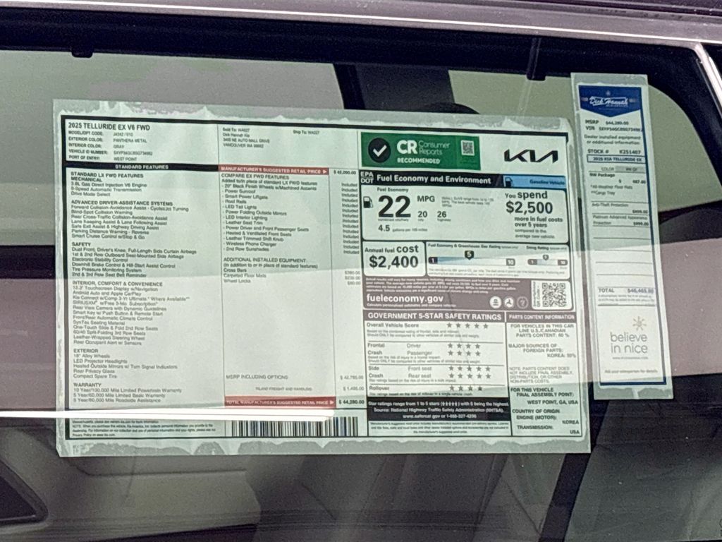 2025 Kia Telluride EX