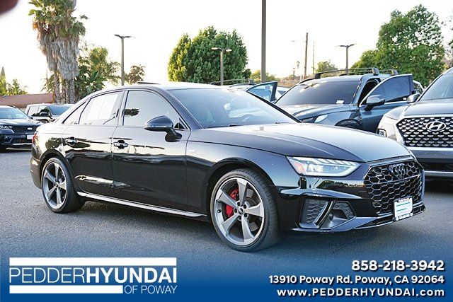 Black Metallic 2023 Audi A4 Sedan All-Wheel Drive 7-Speed Automatic
