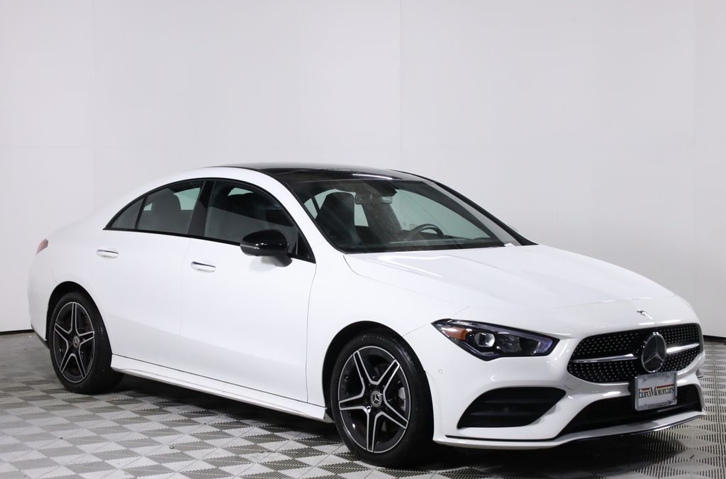 Polar White 2022 Mercedes-Benz CLA Coupe All-Wheel Drive 7-Speed Automatic