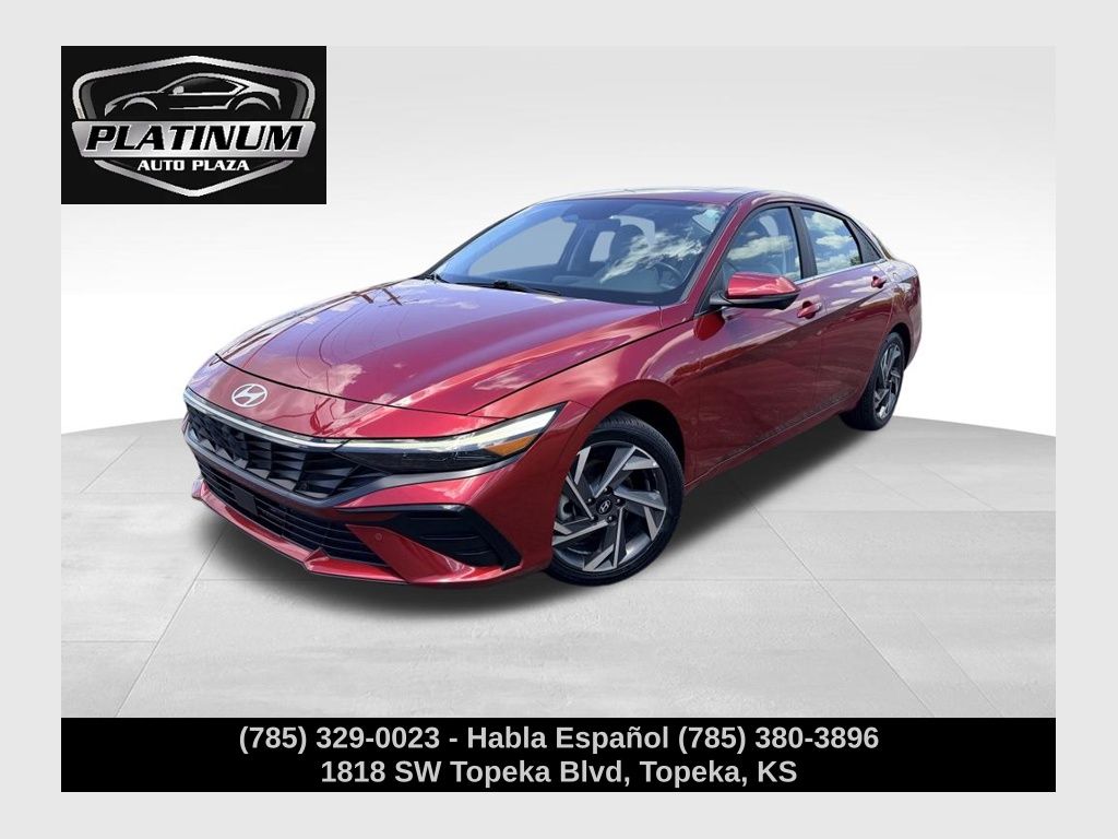 Ultimate Red 2024 Hyundai Elantra Sedan Front-Wheel Drive Continuously Variable Transmission