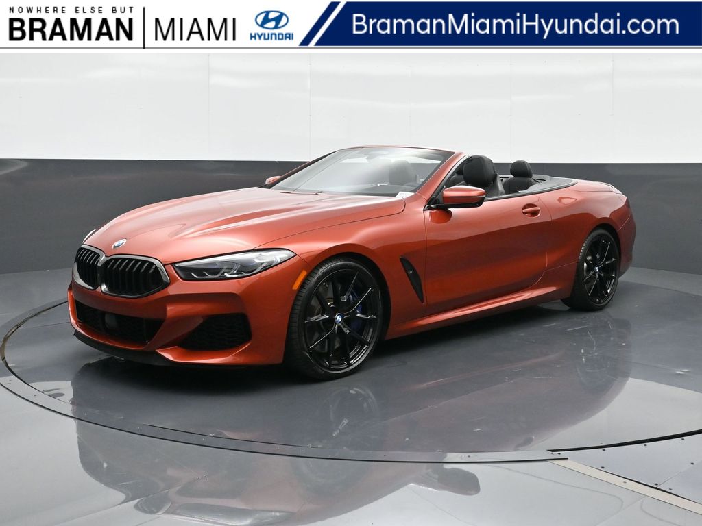 Sunset Orange Metallic 2021 BMW 8 Series M850i xDrive Convertible AWD Convertible All-Wheel Drive 8-Speed Automatic