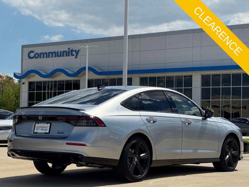 2025 Honda Accord Hybrid Sport-L Silver at Classic Honda Galveston