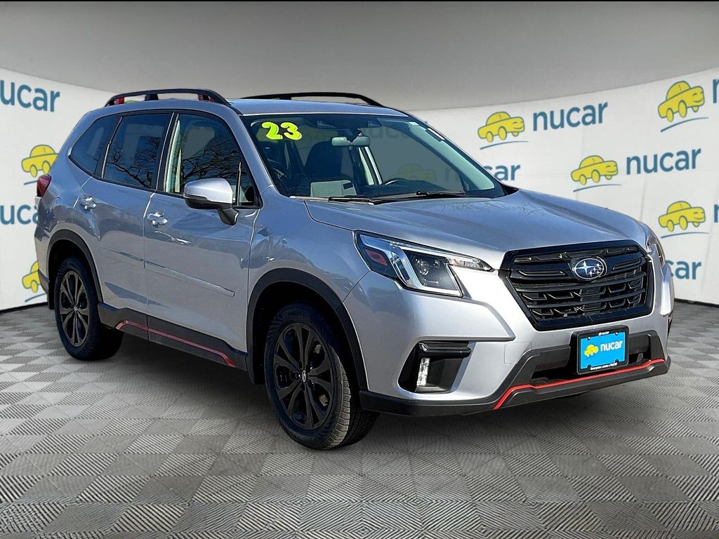Silver 2023 Subaru Forester Sport Crossover AWD SUV / Crossover All-Wheel Drive Continuously Variable Transmission