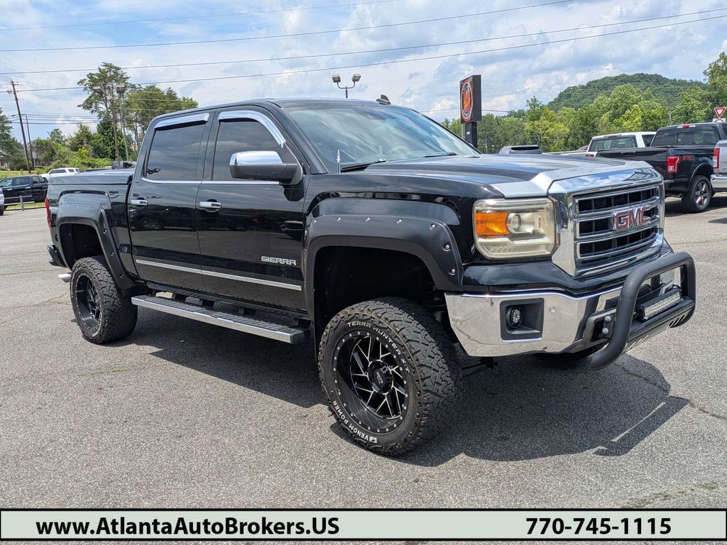 Onyx Black 2014 GMC Sierra 1500 SLT Crew Cab Pickup Truck 4X2 6-Speed Automatic Overdrive