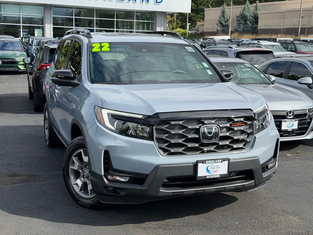Black (Obsidian Blue Pearl) 2022 Honda Passport SUV / Crossover All-Wheel Drive 9-Speed Automatic