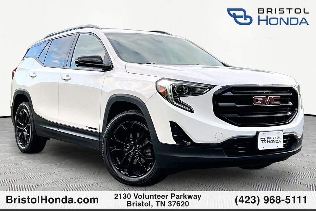 Summit White 2020 GMC Terrain SLT AWD SUV / Crossover Four-Wheel Drive 9-Speed Automatic