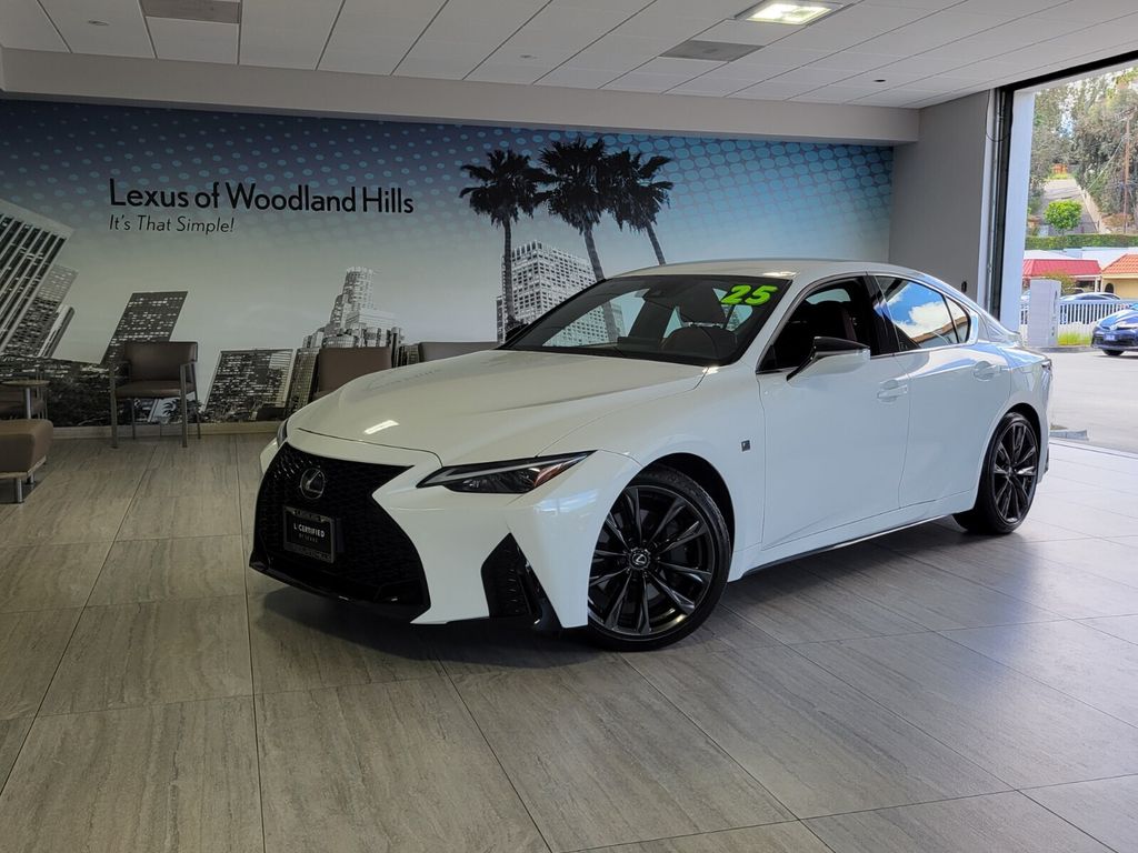 Ultra White 2025 Lexus IS Sedan Rear-Wheel Drive 8-Speed Automatic