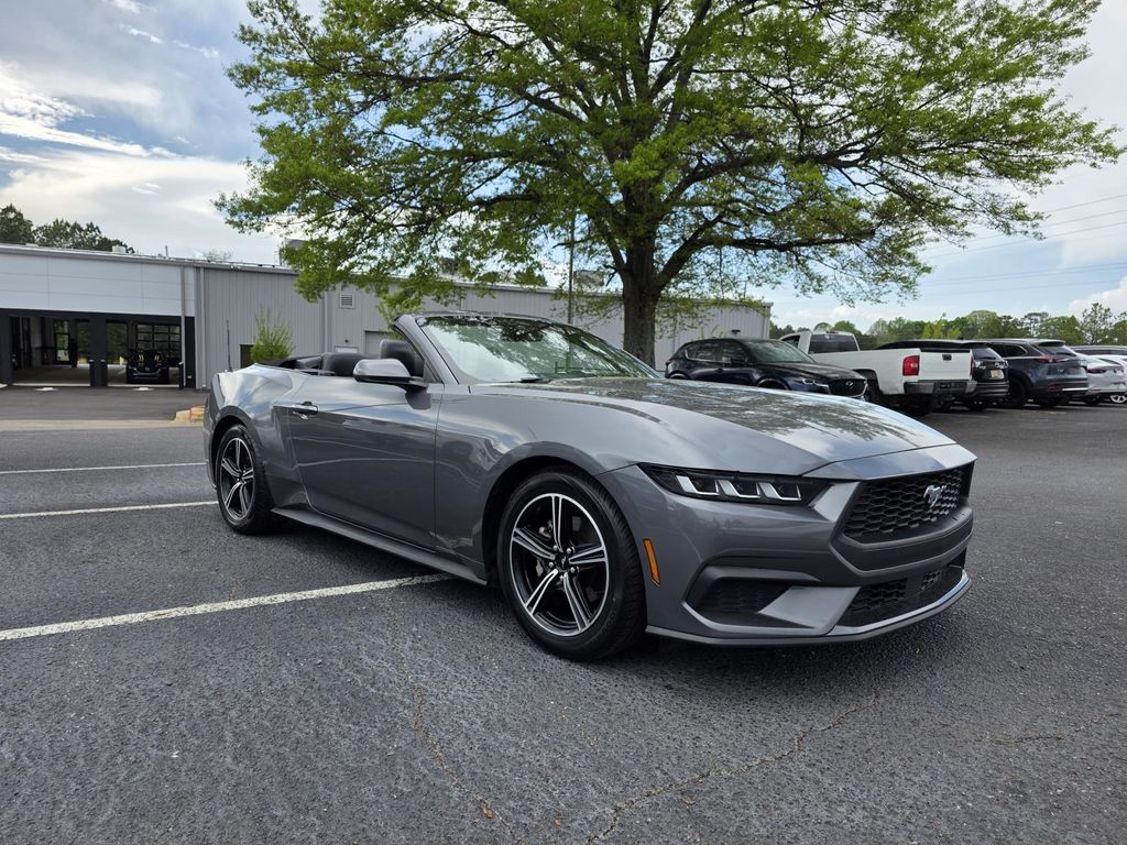 Gray Metallic 2024 Ford Mustang EcoBoost Premium Convertible RWD Convertible Rear-Wheel Drive Automatic