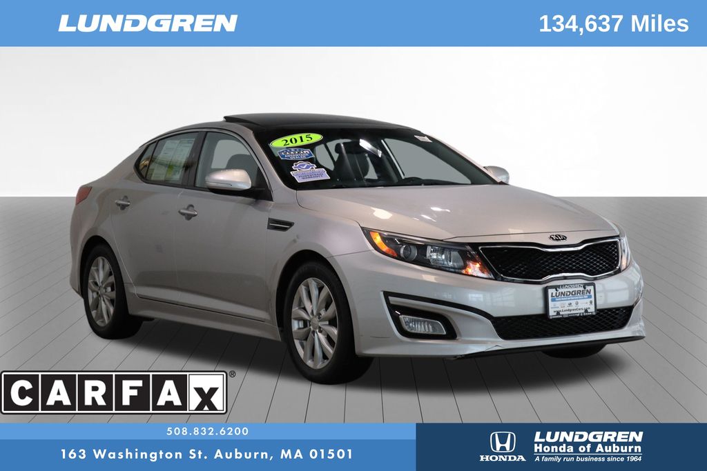 Sparkling Silver 2015 Kia Optima Sedan Front-Wheel Drive 6-Speed Automatic