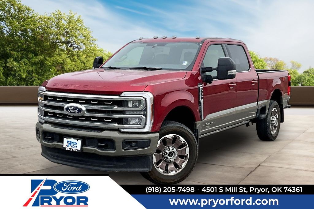 Red 2026 Ford F-350 Super Duty Pickup Truck Four-Wheel Drive Automatic