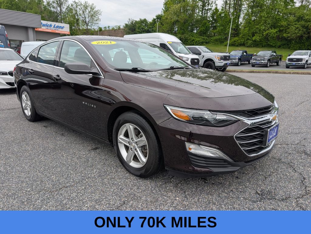 Black Cherry Metallic 2021 Chevrolet Malibu LS FWD Sedan Front-Wheel Drive Continuously Variable Transmission