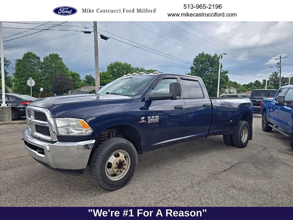 True Blue Pearlcoat 2013 RAM 3500 Tradesman Crew Cab LB DRW 4WD Pickup Truck Four-Wheel Drive 6-Speed Automatic