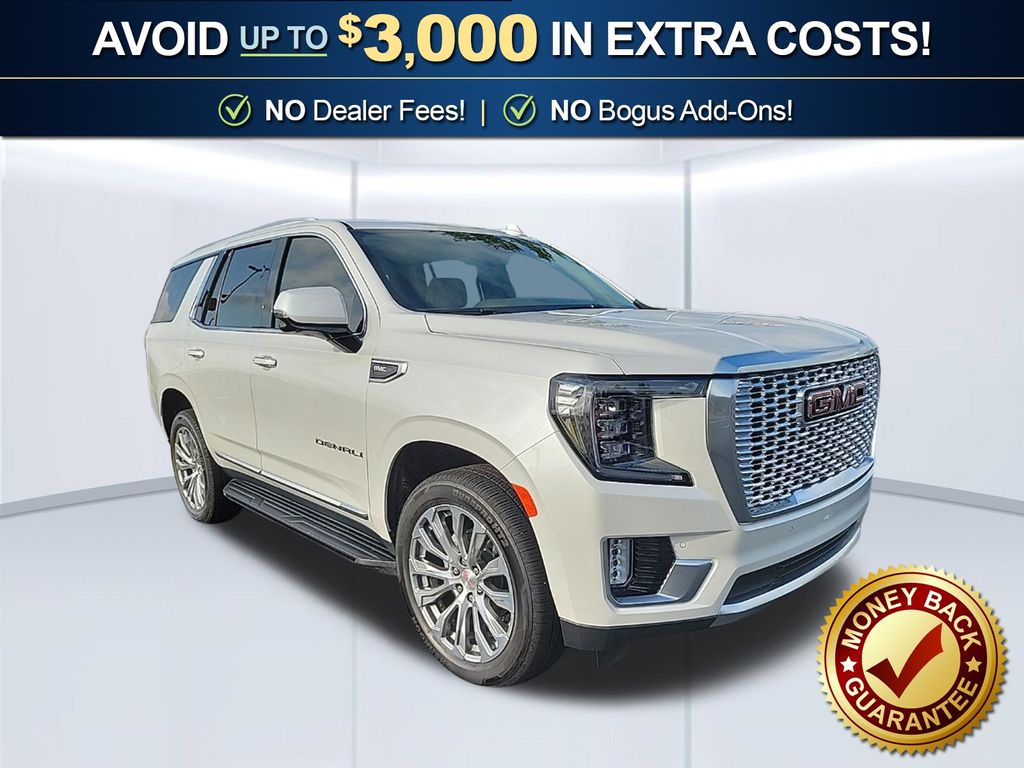 White Frost Tricoat 2023 GMC Yukon SUV / Crossover Four-Wheel Drive