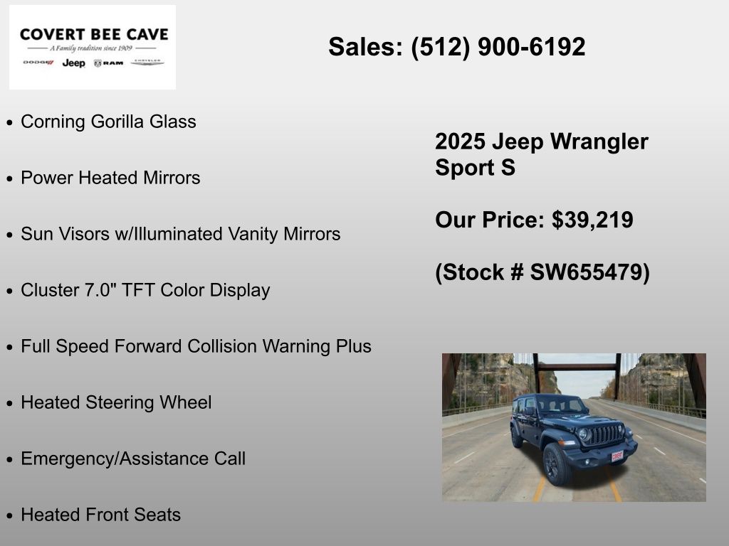 New Car 2025 Jeep Wrangler  For Sale Under $40,000 In Austin, Texas
