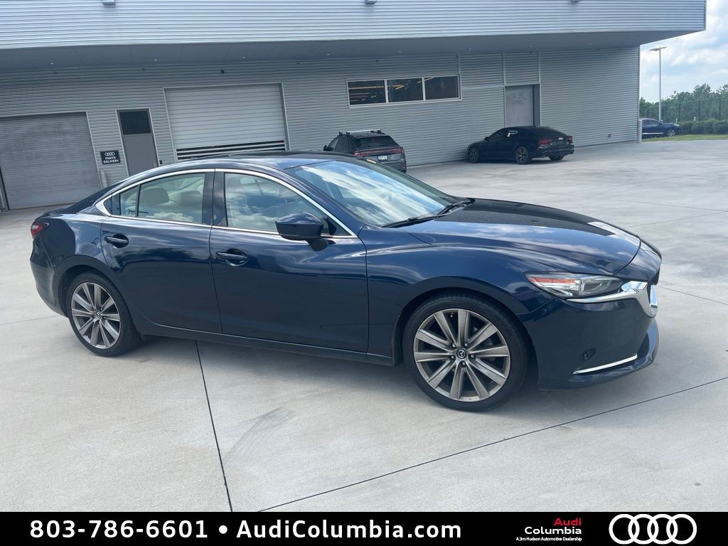 Crystal Blue 2018 Mazda MAZDA6 Sedan Front-Wheel Drive 6-Speed Automatic
