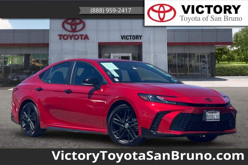 Red 2026 Toyota Camry Nightshade FWD Sedan Front-Wheel Drive Continuously Variable Transmission