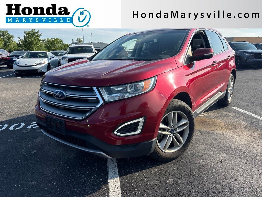 Ruby Red Metallic Tinted Clearcoat 2017 Ford Edge SUV / Crossover All-Wheel Drive 6-Speed Automatic