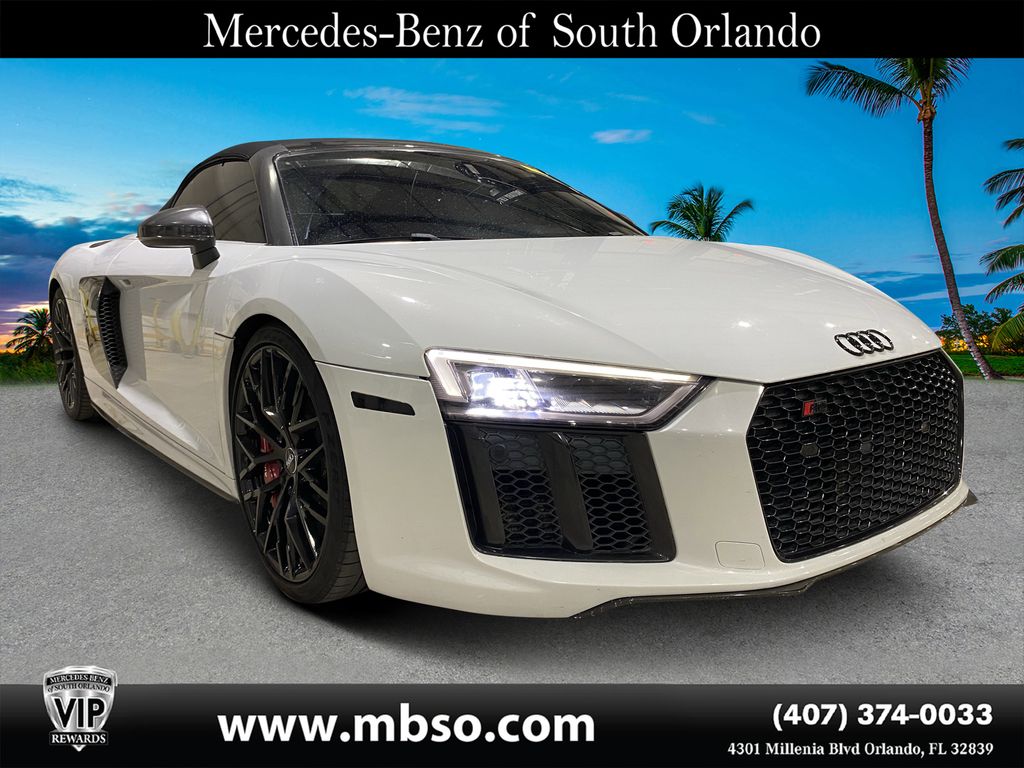 Suzuka Gray Metallic/Black Roof 2018 Audi R8 Convertible All-Wheel Drive 7-Speed Automatic
