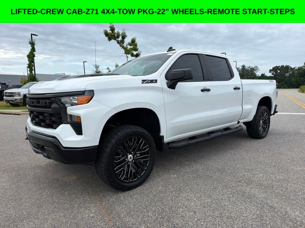 Summit White 2025 Chevrolet Silverado 1500 Pickup Truck Four-Wheel Drive 8-Speed Automatic