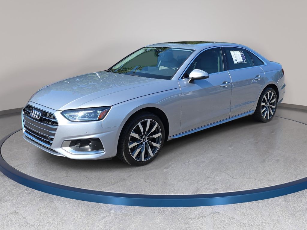 Silver Metallic 2021 Audi A4 quattro Premium 40 TFSI AWD Sedan All-Wheel Drive 7-Speed Automatic