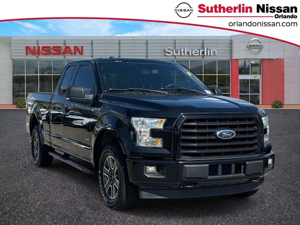 Shadow Black 2017 Ford F-150 XLT SuperCab 4WD Pickup Truck Four-Wheel Drive 6-Speed Automatic