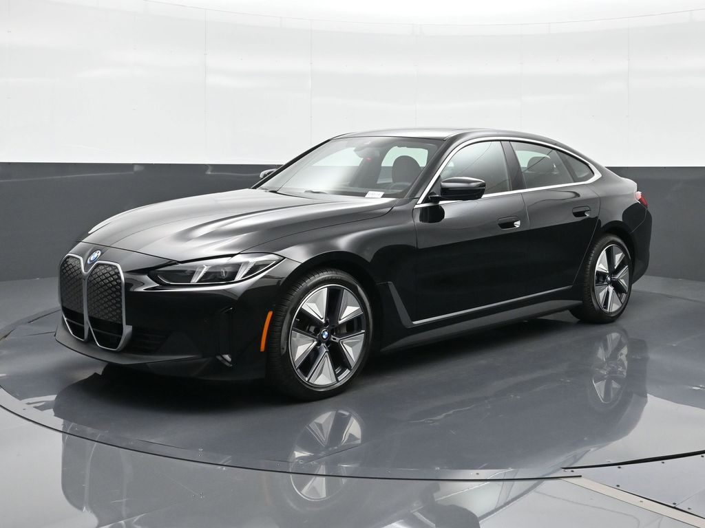 Jet Black 2025 BMW i4 eDrive40 Gran Coupe FWD Sedan Rear-Wheel Drive Automatic